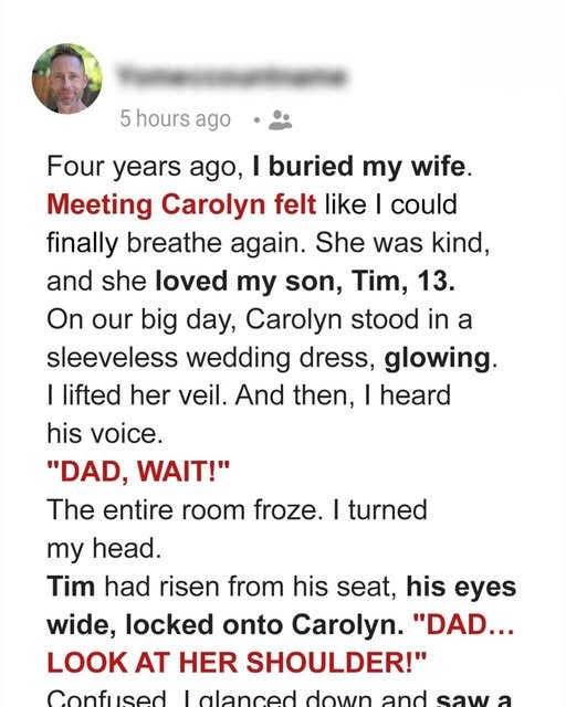 I Was About to Say ‘I Do’ at My Wedding When My 13-Year-Old Son Screamed…