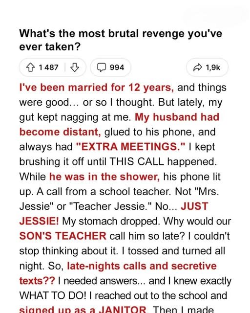I Pretended to Be a Janitor to Catch My Husband Cheating, But the Truth Was Even Worse