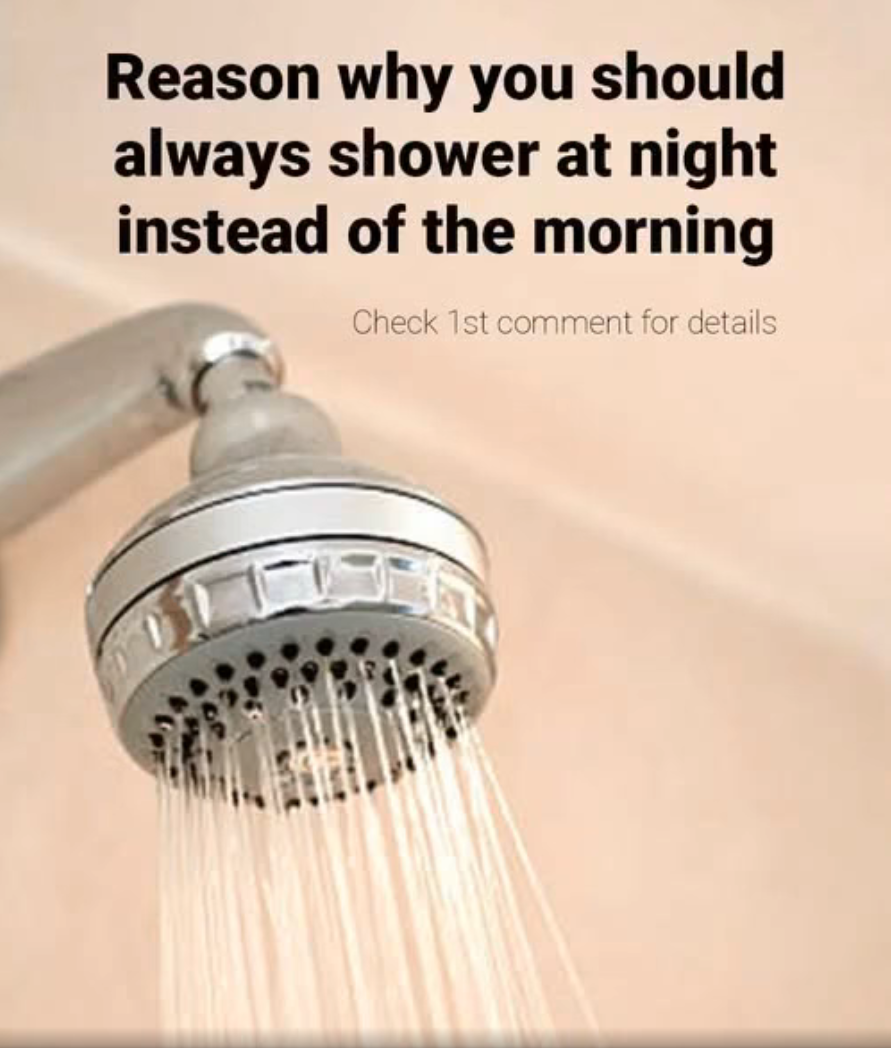 Why You Should Make Nighttime Showers a Regular Part of Your Routine
